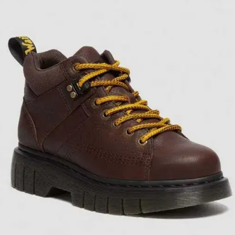 Dr. Martens AirWair Woodard Grizzly Leather Ankle Boots - Men's 8/Women's 9